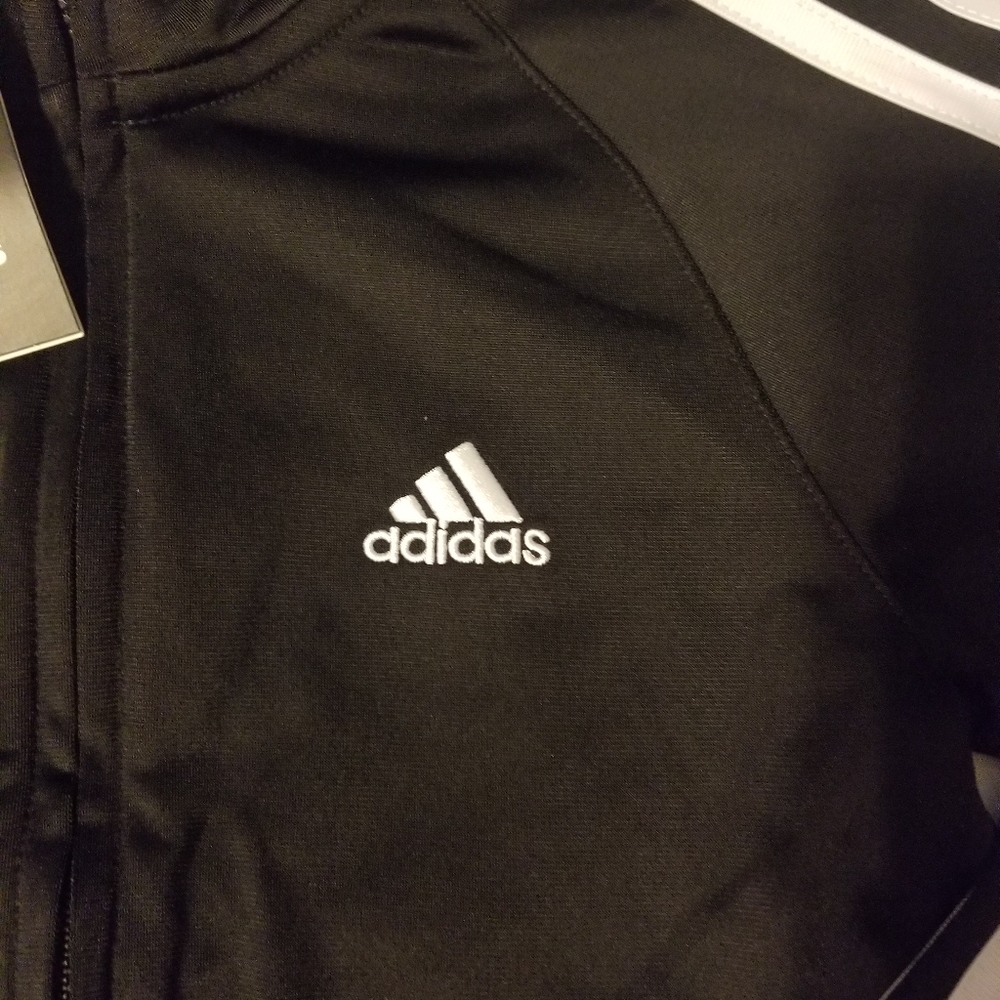 NWT Adidas Tracksuit Size 5 Color Black/White - Picture 10 of 12